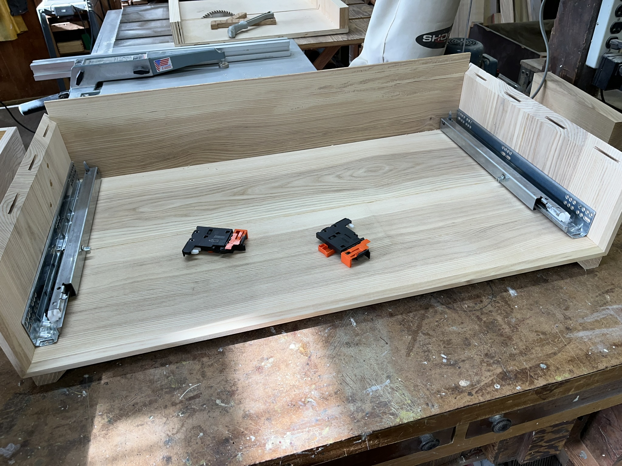 Coffee table box construction