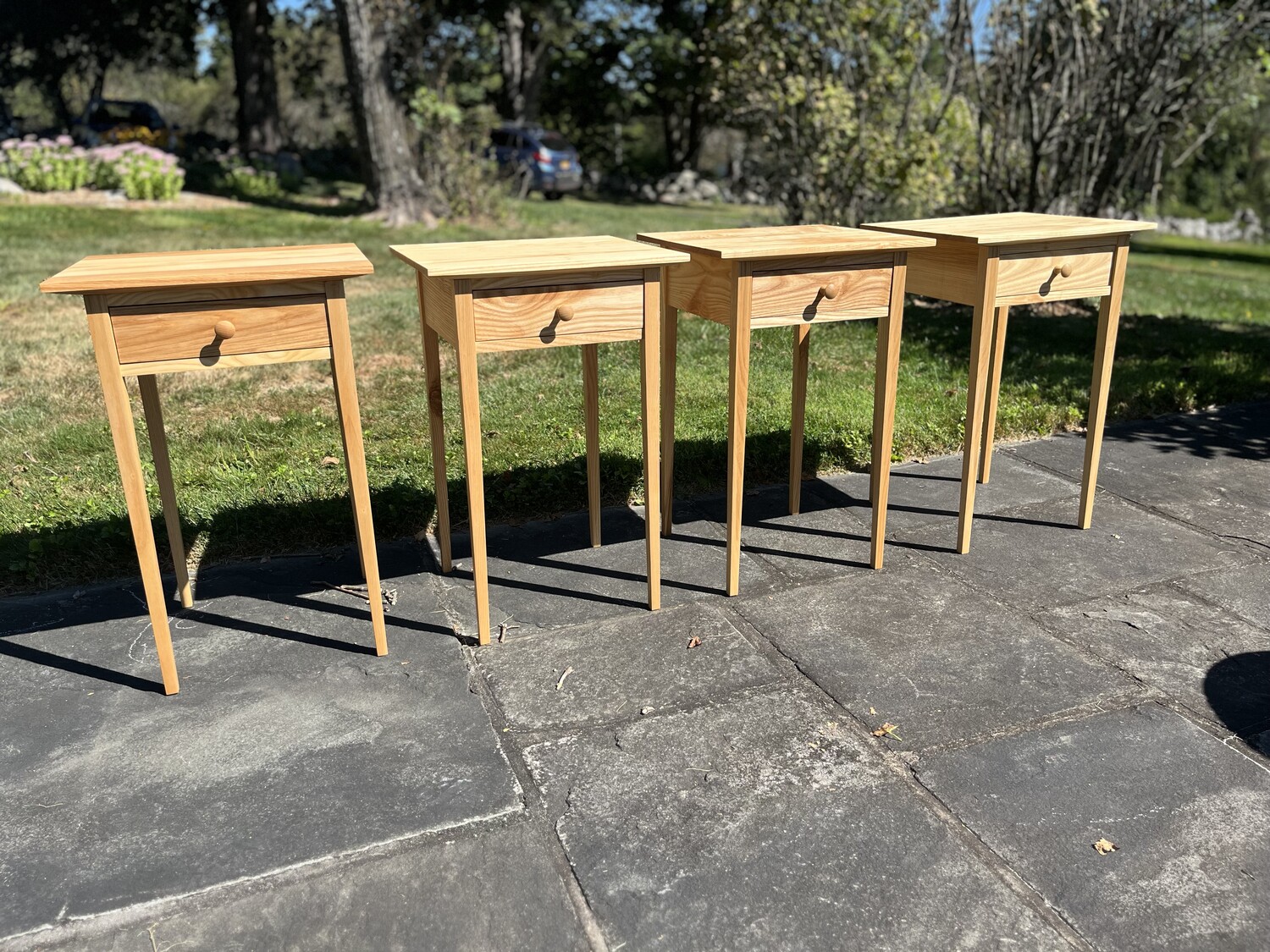 Shaker side tables in ash